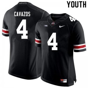 Youth Ohio State Buckeyes #4 Lejond Cavazos Black Nike NCAA College Football Jersey August XFI5644QS